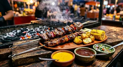 Anticuchos 3 palitos (mín. 40 platos)