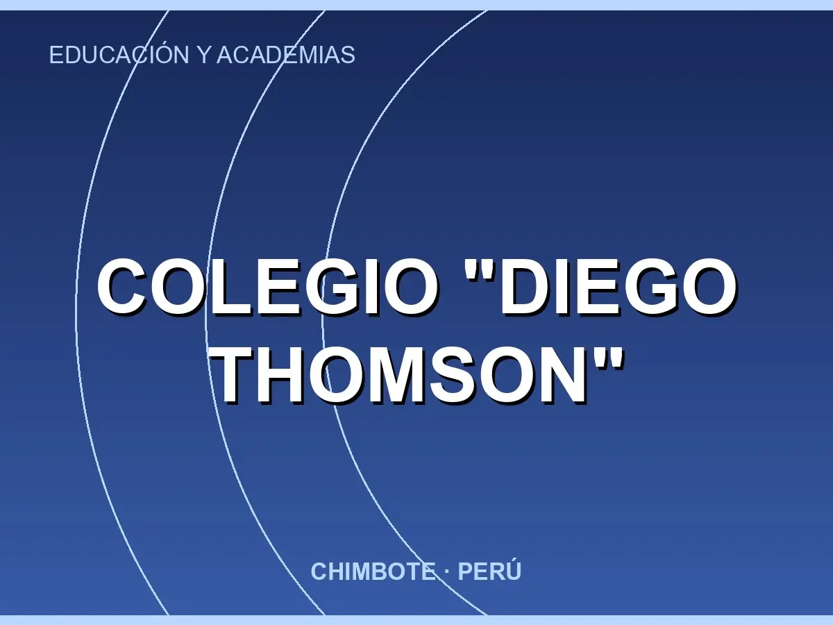 Abrir tarjeta de Colegio "Diego Thomson"
