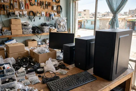Venta de computadoras PC de escritorio para oficina y negocio