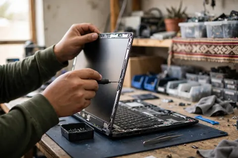 Cambio de pantalla de laptop (todas las marcas y medidas)