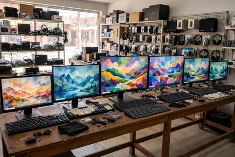 Venta de monitores LED para oficina, caja y cámaras