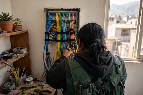 Instalación de cableado estructurado y puntos de red