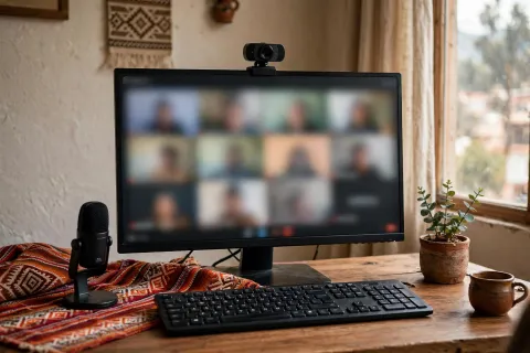 Venta de cámaras web y micrófonos para clases y teletrabajo