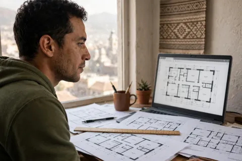 Elaboración de planos en AutoCAD para casas y locales