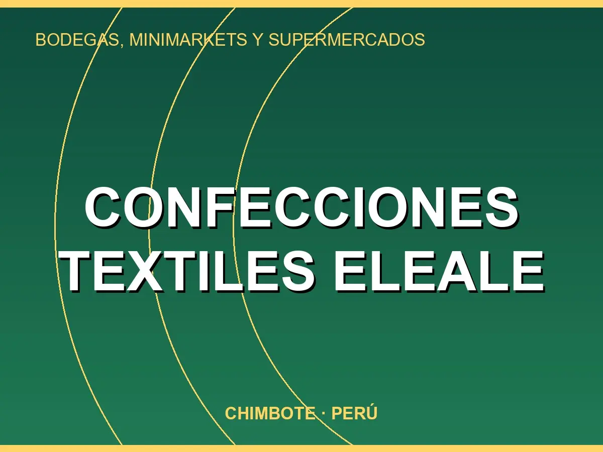 Abrir tarjeta de Confecciones Textiles Eleale