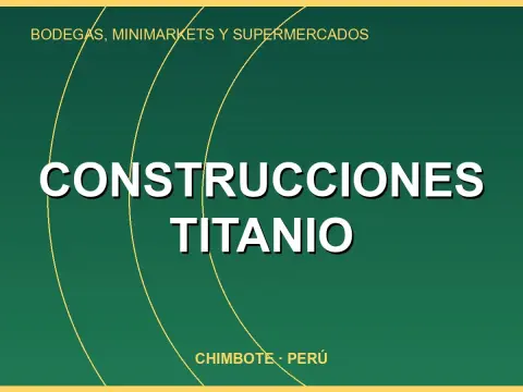 CONSTRUCCIONES TITANIO