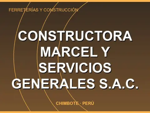 Constructora MARCEL y Servicios Generales S.A.C.