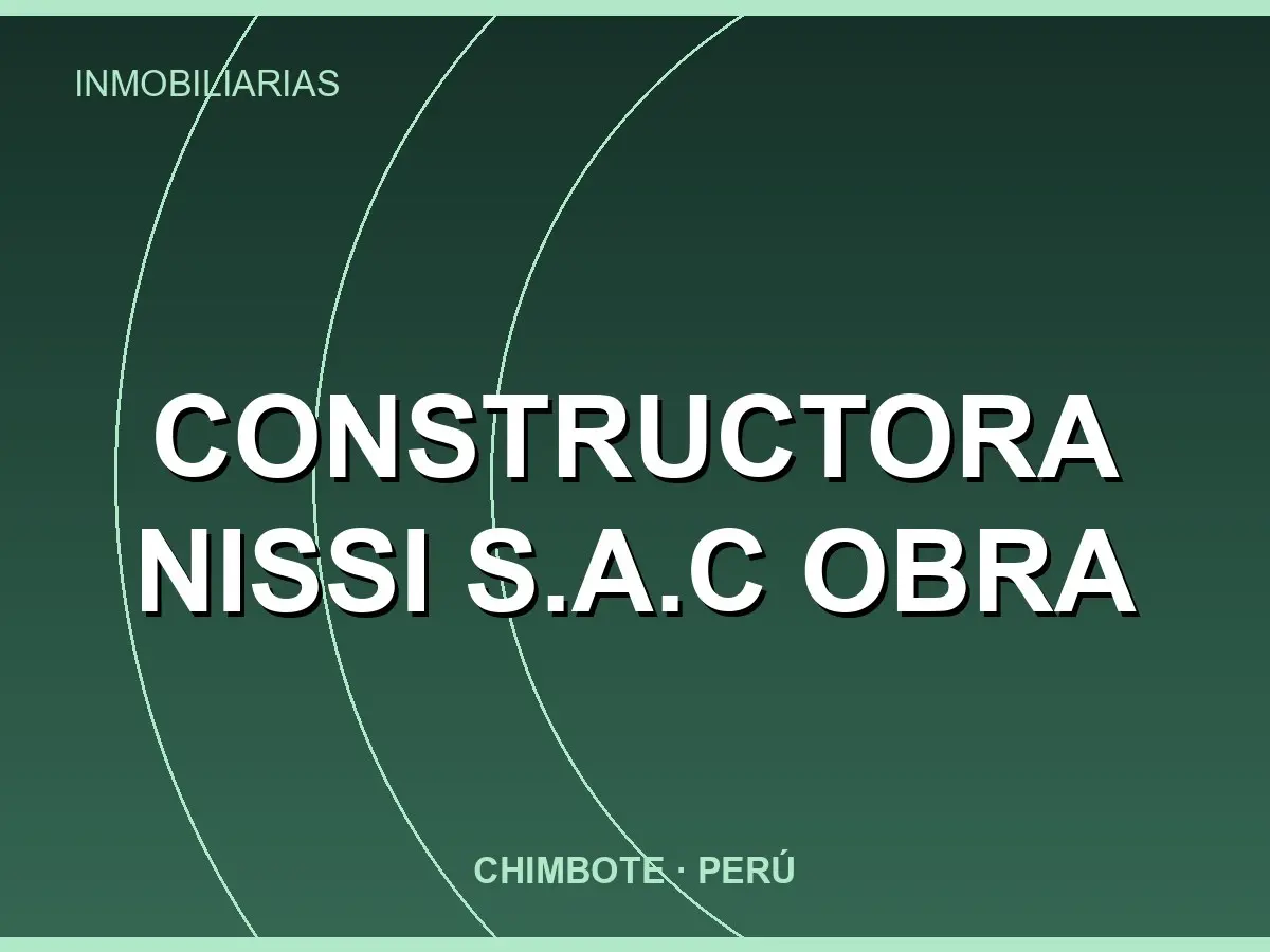 Abrir tarjeta de Constructora Nissi S.A.C OBRA