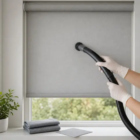 Limpieza y mantenimiento de cortinas instaladas
