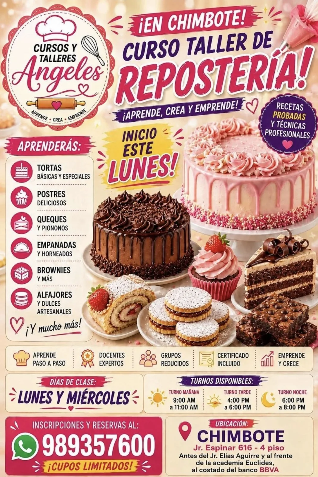 Abrir tarjeta de Cursos y Talleres Angeles