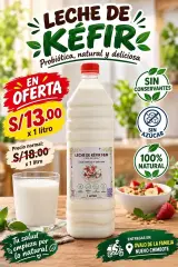 Leche de kéfir natural de 1 litro