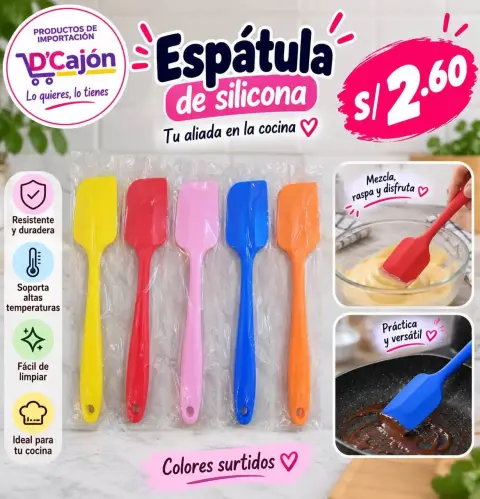 Espátula de silicona de cocina