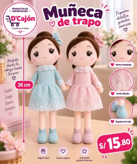 Catálogo de D CAJON productos de importación en Chimbote y Nuevo Chimbote: menaje de cocina, organización del hogar, juguetería, peluches, belleza, fiesta y decoración al por menor con precios de importación.