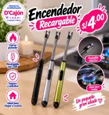 Encendedor eléctrico recargable USB para cocina y velas