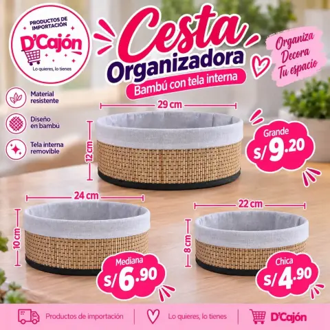 Bolsa tote transparente diseño margaritas