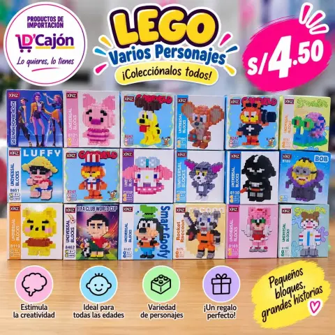 Catálogo de D CAJON productos de importación en Chimbote y Nuevo Chimbote: menaje de cocina, organización del hogar, juguetería, peluches, belleza, fiesta y decoración al por menor con precios de importación.