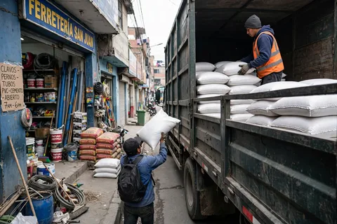 Sacos de arena fina para proteger almacenes, mercados y locales de la lluvia