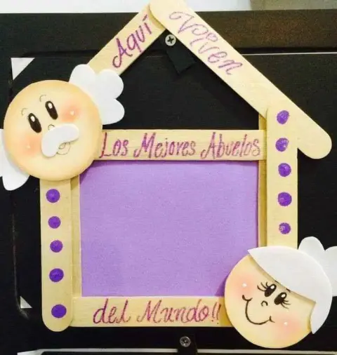 Feliz Día del Abuelo — manualidades en foami