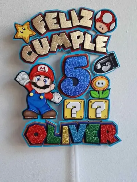 Cake topper en foami