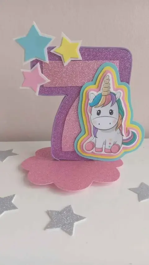 Cake topper en foami