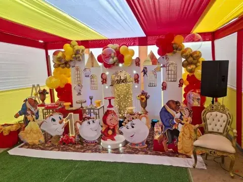 Decoración de princesas — La Bella y la Bestia