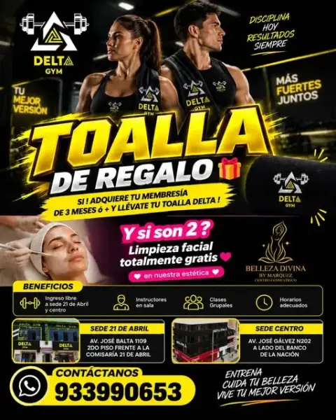 Toalla Delta de regalo por membresía