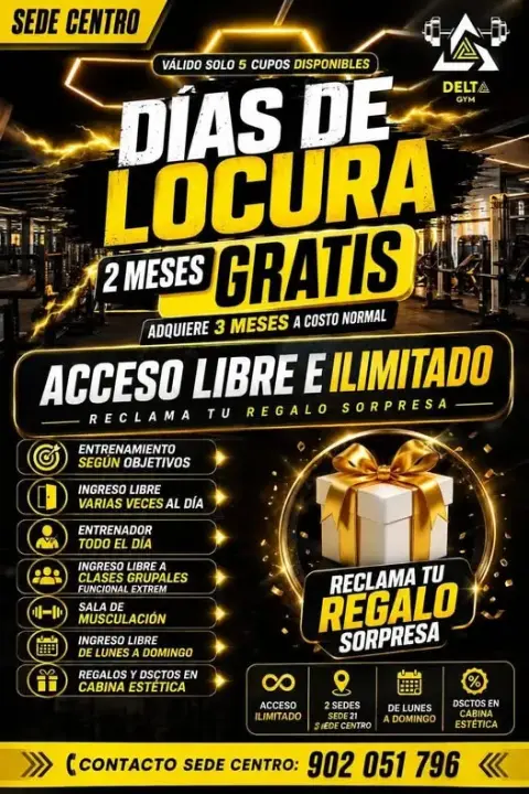 Días de locura: 2 meses gratis