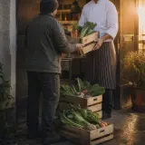 Ruta de acopio diaria para restaurantes