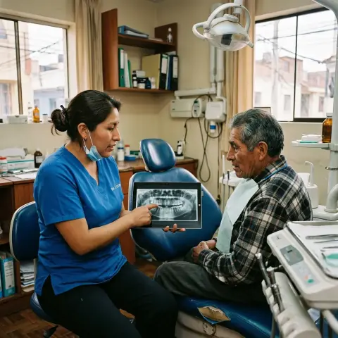 Consulta dental con diagnóstico y plan de tratamiento