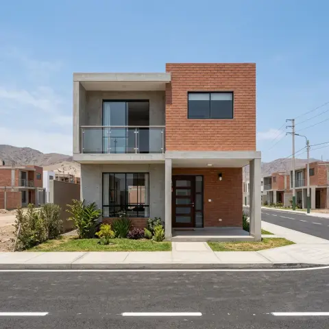 Casa modelo de dos pisos con financiamiento directo
