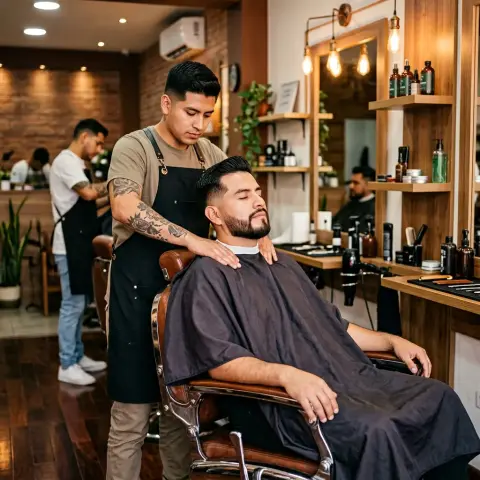 Combo barber spa: corte, barba y masaje