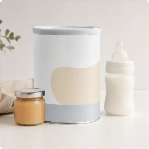 Leche de fórmula con papilla para bebé