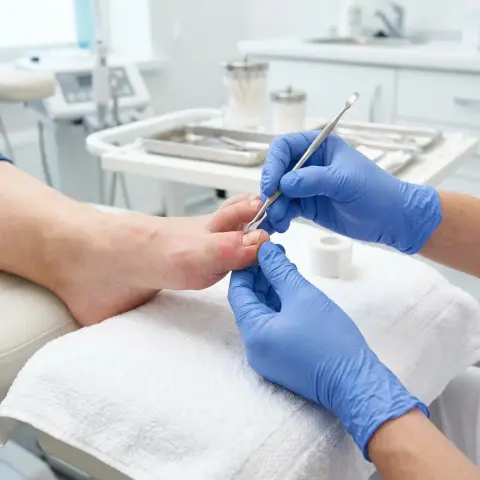 Pedicure médico para tratamiento de uñas encarnadas