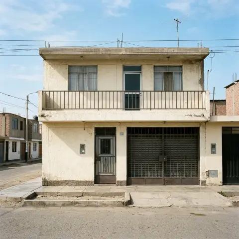 Alquiler de casa de dos pisos con tres dormitorios y dos baños