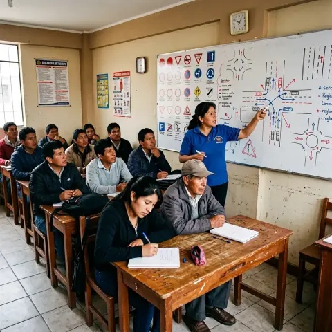 Curso de reglas de tránsito para licencia de conducir