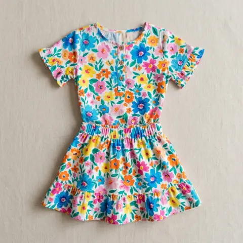 Ropa Infantil - Conjunto de Verano para Niña (Talla 6-8 años)