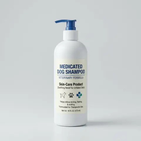 Shampoo Medicado para Perros con Dermatitis - 500 ml