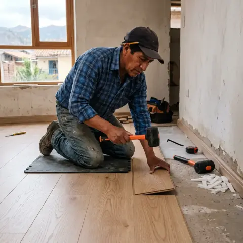 Instalación de pisos de madera o laminados