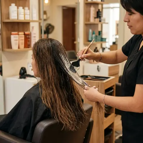Reconstrucción para cabello quemado por tintes