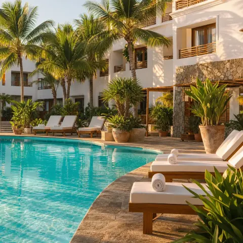 Día de piscina en hotel cuatro estrellas