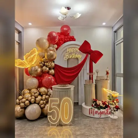 Decoración para cumpleaños de 50 años