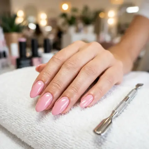 Esmaltado en gel con limpieza de cutícula