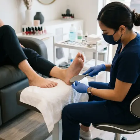 Pedicure médico para callosidades del pie