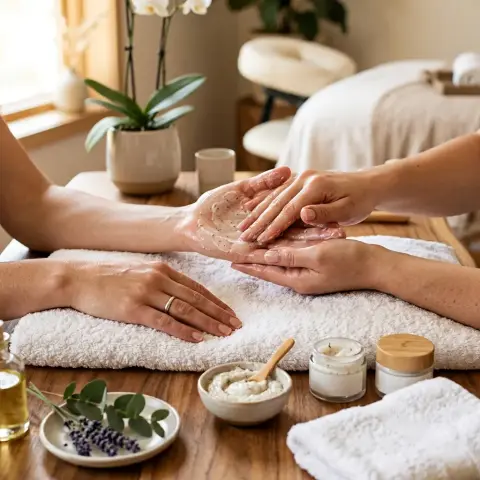 Hidratación de manos y pies con exfoliación
