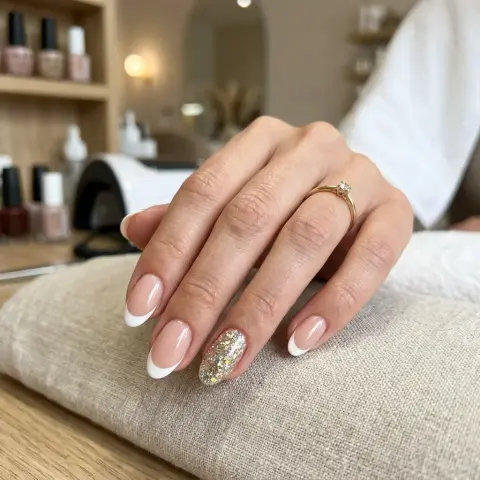 Diseño francés y encapsulado de uñas