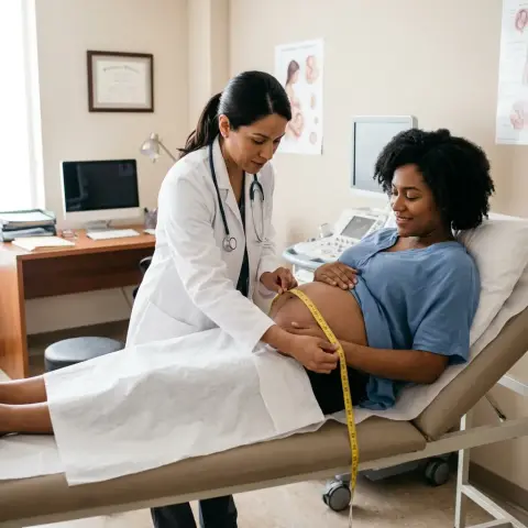 Consulta obstétrica para la gestante