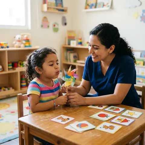 Terapia de lenguaje para niños pequeños