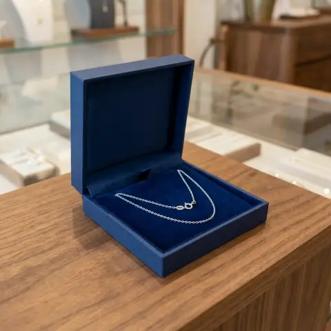 Cadena fina de plata para regalo