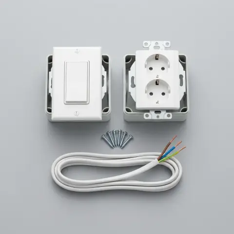 Kit de interruptor y tomacorriente para casa
