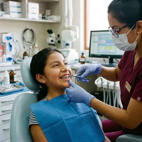 Ortodoncia con brackets y control mensual